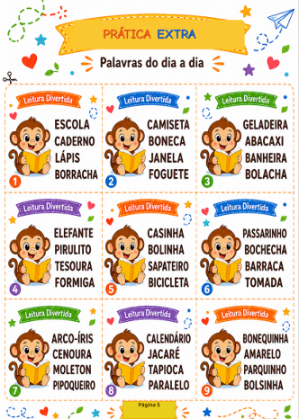 Atividade de leitura e compreensão de texto do Kit Leitura Divertida