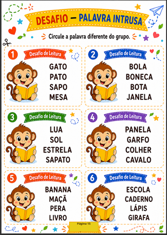 Desafio real do Kit Leitura Divertida